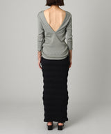 Stripe Knit Maxi Skirt-FETICO-Forget-me-nots Online Store