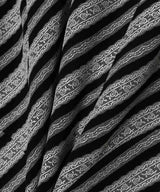 Lace Jaquard Stripe Slip Dress-FETICO-Forget-me-nots Online Store