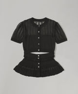 Convertible Sheer Stripe Knit-FETICO-Forget-me-nots Online Store