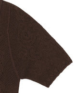 Damask Lace Scoop-Neck Top-FETICO-Forget-me-nots Online Store