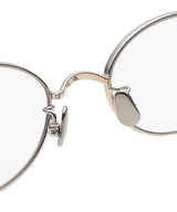 X Blanc Metal Oval Glasses-FETICO-Forget-me-nots Online Store