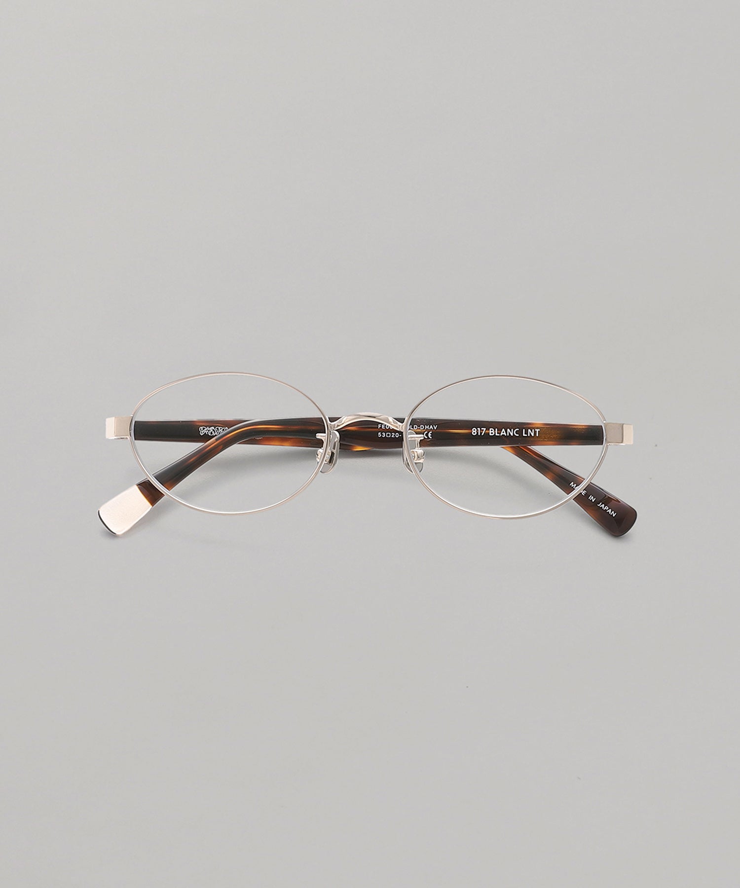 X Blanc Metal Oval Glasses｜フェティコ(FETICO)｜Forget-me-nots