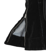 Flocked Denim Peplum Bustier