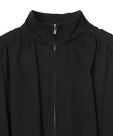 Fine Wool Suiting Gathered Belted Blouson