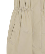 Cotton Twill Gathered Soutien Collar Coat-FETICO-Forget-me-nots Online Store