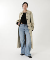 モデル身長:165cm / カラー:Beige / サイズ:36