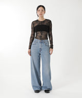 Stretch Lace Bodysuit-FETICO-Forget-me-nots Online Store