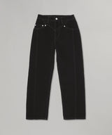 Flocked Denim Slim Jeans