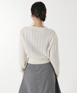 Hairy Lace Paneled Cropped Pullover-FETICO-Forget-me-nots Online Store