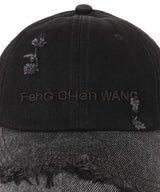 Washed Denim Cap With Embroidery-Feng Chen Wang-Forget-me-nots Online Store