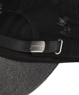 Washed Denim Cap With Embroidery-Feng Chen Wang-Forget-me-nots Online Store