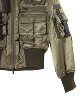 Multipocket Cargo Jacket With Leather Trim-Feng Chen Wang-Forget-me-nots Online Store