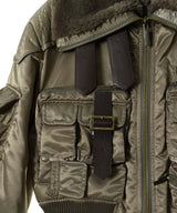 Multipocket Cargo Jacket With Leather Trim-Feng Chen Wang-Forget-me-nots Online Store