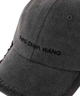 Gray Denim Spliced Baseball Cap-Feng Chen Wang-Forget-me-nots Online Store
