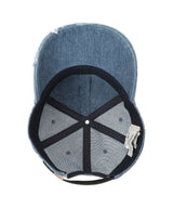 Blue Denim Washed Printed Baseball Cap-Feng Chen Wang-Forget-me-nots Online Store