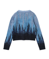 Cropped Graident Knit Cardigan-Feng Chen Wang-Forget-me-nots Online Store