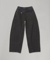 Double Wasit Denim Trousers-Feng Chen Wang-Forget-me-nots Online Store