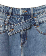 Double Wasit Denim Trousers-Feng Chen Wang-Forget-me-nots Online Store