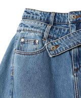 Double Wasit Denim Trousers-Feng Chen Wang-Forget-me-nots Online Store