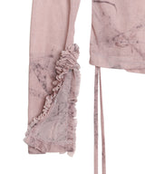 Printed Plant Dye Top-Feng Chen Wang-Forget-me-nots Online Store
