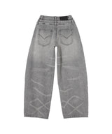 Double Wasit Denim Trousers-Feng Chen Wang-Forget-me-nots Online Store