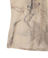 Printed Plant Dye Top-Feng Chen Wang-Forget-me-nots Online Store