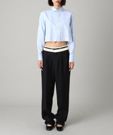 Cropped Shirt (Solid)-HOMME girls-Forget-me-nots Online Store