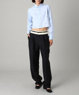 Cropped Shirt (Solid)-HOMME girls-Forget-me-nots Online Store