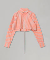 Cropped Tie Back Shirt-HOMME girls-Forget-me-nots Online Store