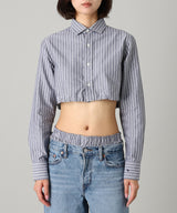 Cropped Tie Back Shirt-HOMME girls-Forget-me-nots Online Store