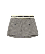 Flip Waist Mini Skirt W/ Belt-HOMME girls-Forget-me-nots Online Store