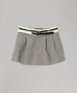 Flip Waist Mini Skirt W/ Belt-HOMME girls-Forget-me-nots Online Store