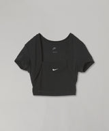 Nike Wmns Nsw Chll Knit Mrib 2N1 S/S Top-NIKE-Forget-me-nots Online Store