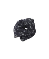 Floral Denim Square Scrunchie-heyep-Forget-me-nots Online Store