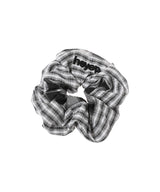 Dual Check Scrunchie-heyep-Forget-me-nots Online Store