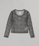 Nike Wmns Body Bld Mesh Prnt L/s Top