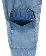 Broderie Anglaise Denim Carpenter Jeans-GANNI-Forget-me-nots Online Store