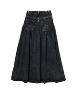 Light Denim Long Skirt-GANNI-Forget-me-nots Online Store