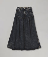 Light Denim Long Skirt-GANNI-Forget-me-nots Online Store