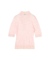 Sheer Cotton Printed Polo-GANNI-Forget-me-nots Online Store