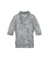 Sheer Cotton Printed Polo-GANNI-Forget-me-nots Online Store