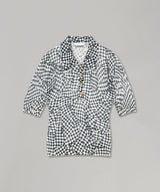 Sheer Cotton Printed Polo-GANNI-Forget-me-nots Online Store