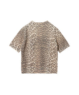 Graphic Wool Mix Printed Leopard T-shirt-GANNI-Forget-me-nots Online Store