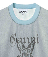 Sheer Jacquard Top-GANNI-Forget-me-nots Online Store