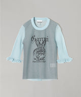 Sheer Jacquard Top-GANNI-Forget-me-nots Online Store