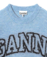 Fine Brushed Alpaca Puppies T-shirt-GANNI-Forget-me-nots Online Store