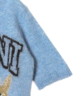 Fine Brushed Alpaca Puppies T-shirt-GANNI-Forget-me-nots Online Store