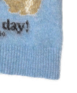 Fine Brushed Alpaca Puppies T-shirt-GANNI-Forget-me-nots Online Store