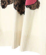 Graphic Wool Mix Fluffy Puppy Love Crewneck-GANNI-Forget-me-nots Online Store