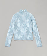 Sheer Flower Jacquard Mockneck-GANNI-Forget-me-nots Online Store